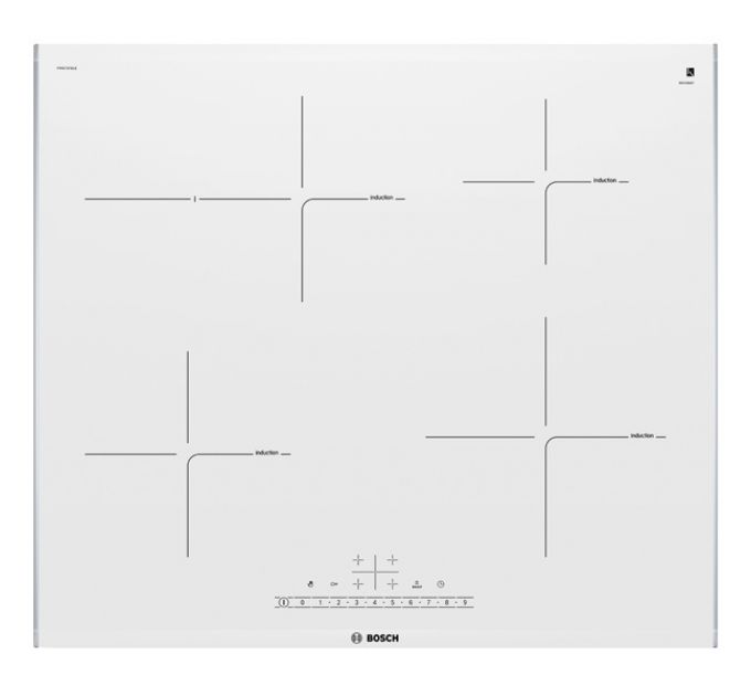 Встраиваемая варочная панель индукционная Bosch PIF672FB1E White