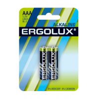 Батарея Ergolux Alkaline LR03 BL-2 AAA 1250mAh (2шт) блистер