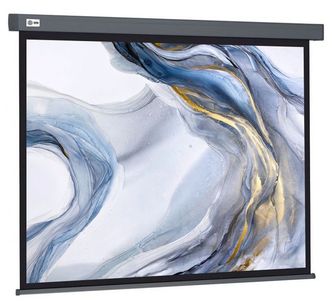 Экран Cactus 128x170.7см Wallscreen CS-PSW-128X170-SG 43 настенно-потолочный рулонный серый