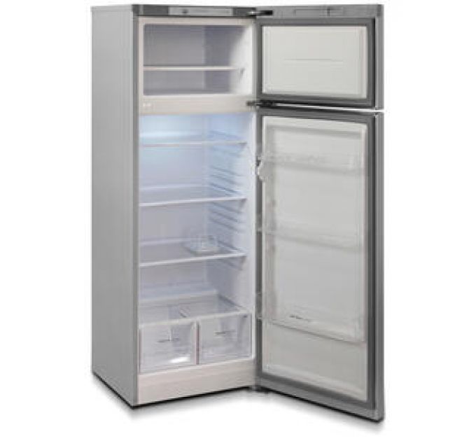 Холодильник с морозильником Бирюса C6035 серебристый