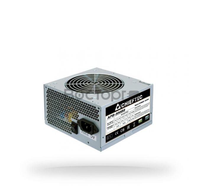 Блок питания ATX Chieftec APB-500B8 500W aPFC, 120mm FAN, КПД 80+, OEM