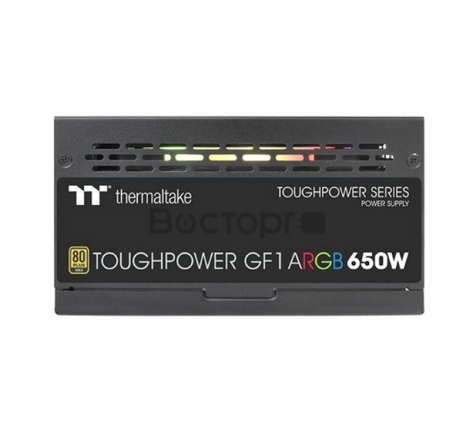 Блок питания ATX Thermaltake Toughpower 650W PS-TPD-0650F3FAGE-1 GF1 ARGB 80+ gold (24+4+4pin) APFC 140mm fan color LED 9xSATA Cab Manag RTL
