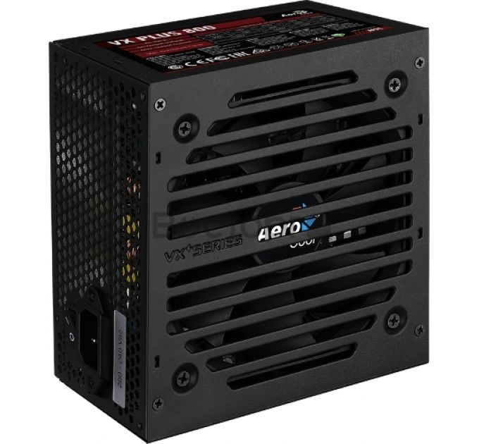 Блок питания Aerocool 800W Retail VX PLUS 800, ATX v2.3, A.PFC, fan 12cm, 4x PCI-E [6+2-Pin], 6x SATA, 4x MOLEX, 1x FDD (VX PLUS 800)