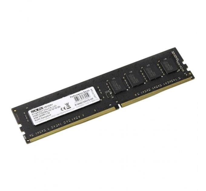 Модуль памяти DDR4 4GB AMD R744G2133U1S-UO 2133MHz black Non-ECC, CL15, 1.2V, Bulk