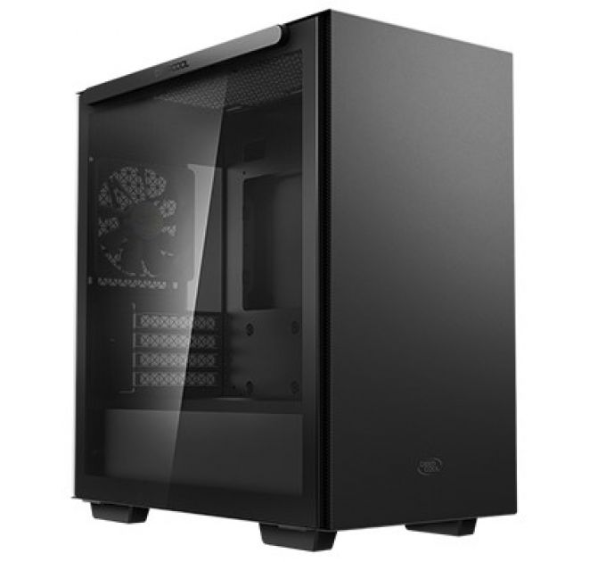 Корпус mATX Deepcool MACUBE 110 BK без БП, боковое окно (закаленное стекло), черный