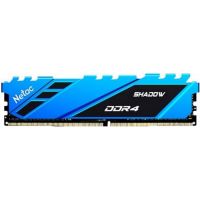 Модуль памяти DDR4 8GB Netac NTSDD4P32SP-08B Shadow Blue PC4-25600 3200MHz C16 радиатор 1.35V