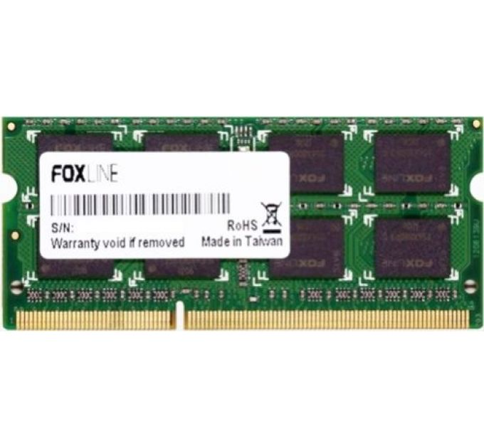 Модуль памяти SODIMM DDR3 8GB Foxline FL1600D3S11L-8G PC3L-12800 1600MHz CL11 (512*8) 1.35V