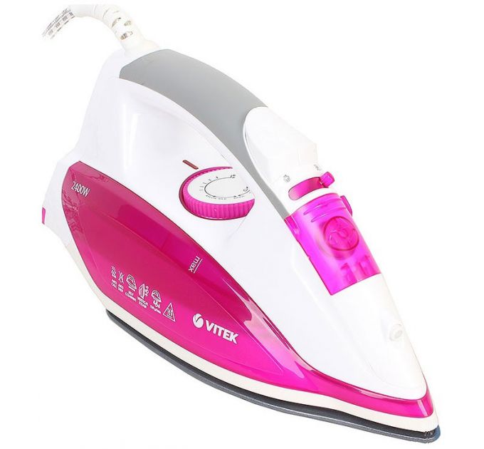 Утюг VITEK VT-1262 White/Pink