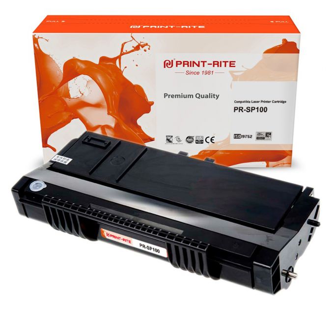 Картридж лазерный Print-Rite TFR864BPU1J PR-SP100 SP100 черный (2000стр.) для Ricoh SP100/100SU/100SF