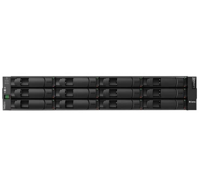 Система хранения данных Lenovo TCH ThinkSystem DE120S Expansion Enclosure Rack 2U, noHDD LFF (up to 12), 4x1m MiniSAS HD 8644/MiniSAS HD 8644 cables,2x 1.5m power cables, 2x913W p/s (to expand DE2000H/DE4000H) (7Y63A000WW)