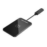 Беспроводное зарядное устройство Vention Wireless Charger 15W Ultra-thin Mirrored Surface Type 0.05M Black (FGBBAG)
