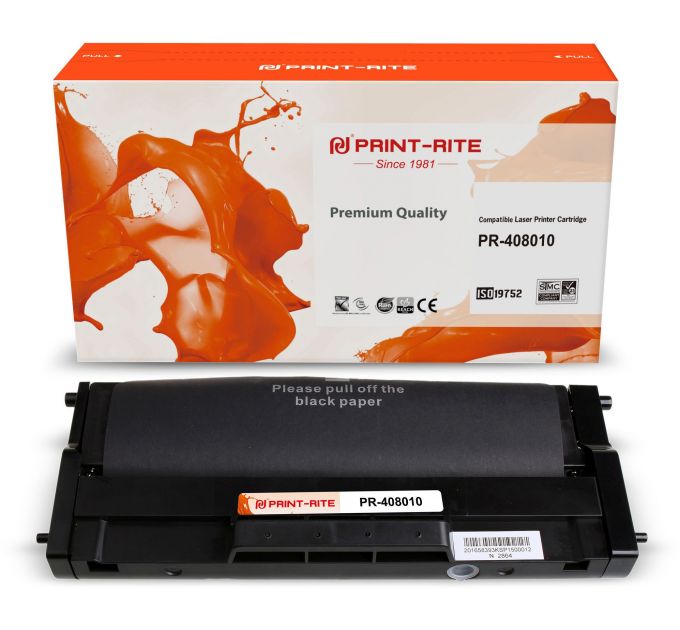 Картридж лазерный Print-Rite TFR533BPU1J PR-408010 408010 черный (1500стр.) для Ricoh Aficio SP 150/SP 150SU