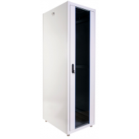 Шкаф телекоммуникационный напольный ЭКОНОМ 48U (600 800) дверь стекло, дверь металл (ШТК-Э-48.6.8-13АА)
