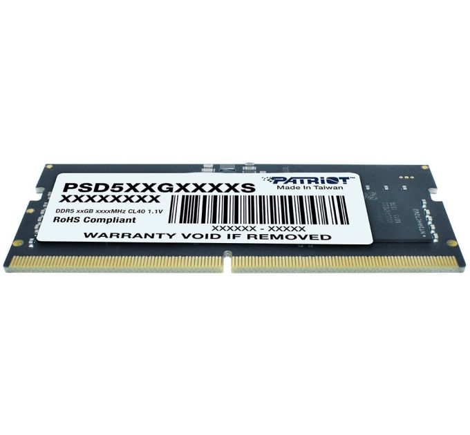 Память DDR5 8Gb 4800MHz Patriot PSD58G480041S RTL CL40 SO-DIMM 260-pin 1.2В single rank