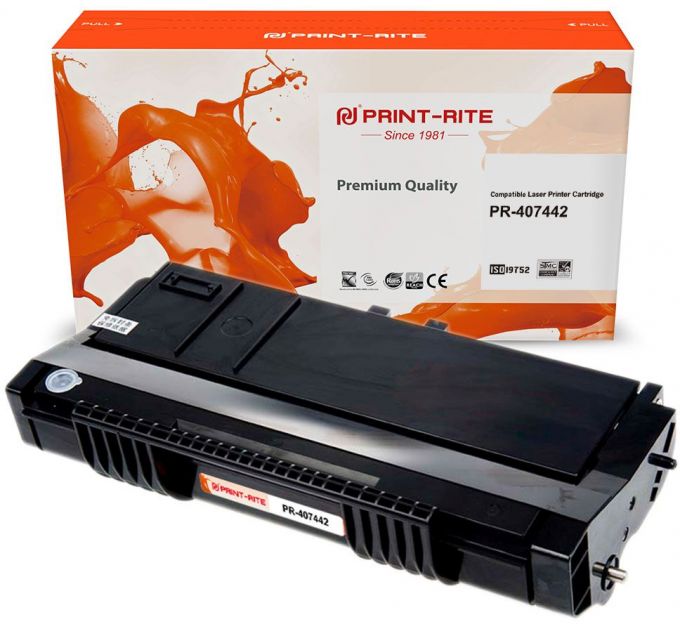 Картридж лазерный Print-Rite TFR802BPU1J PR-407442 407442 черный (2000стр.) для Ricoh Aficio SP 111/SP 111SF