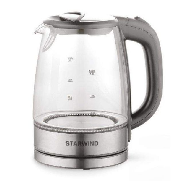 Чайник электрический Starwind SKG2315 Grey/Silver