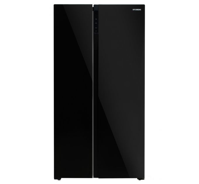 Холодильник (Side-by-Side) Hyundai CS5003F Black Glass