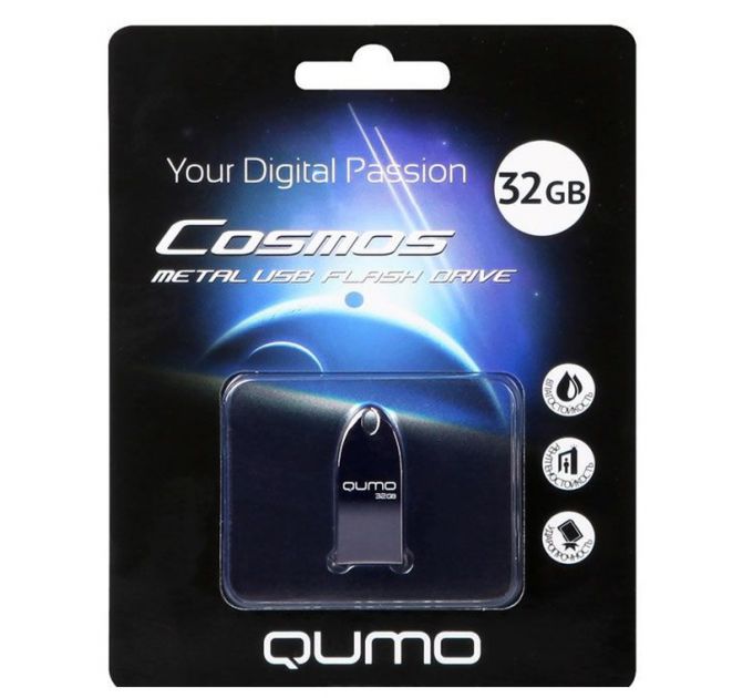 Флеш Диск USB 2.0 QUMO 32GB Cosmos QM32GUD-Cos-d Dark