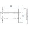 Кронштейн для телевизора Kromax IDEAL-101 черный 32"-90" макс.40кг настенный фиксированный