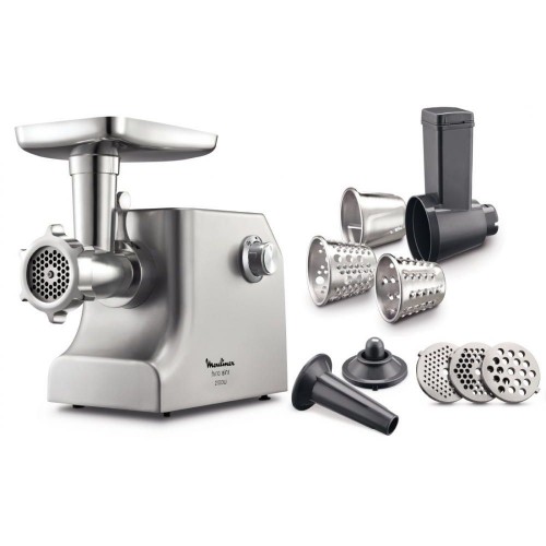 Мясорубка Moulinex ME858D32 2100Вт серебристый
