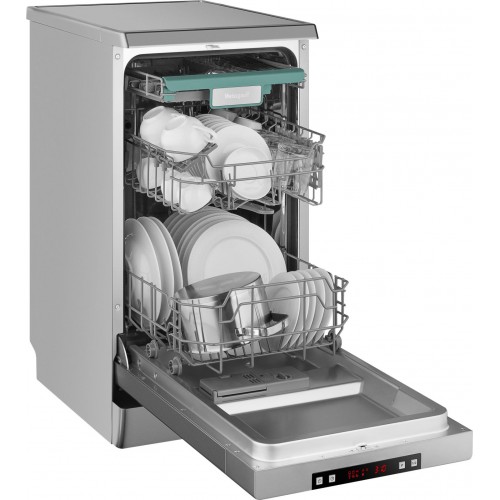 Посудомоечная машина Weissgauff DW 4015 серебристый (узкая)