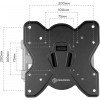 Кронштейн для телевизора Onkron M4S черный 17-43, настенный, поворотный и наклонный, макс. нагрузка 35 кг