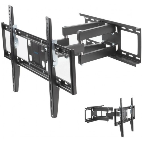 Кронштейн для телевизора Kromax OPTIMA-409 черный 32"-65" макс.45кг настенный поворотно-выдвижной и наклонный