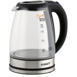 Чайник электрический Scarlett SC-EK27G36 1.8л. 1800Вт черный/серебристый корпус: стекло/пластик