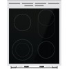 Плита Электрическая Gorenje GECS5C70WA белый/черный стеклокерамика (без крышки)
