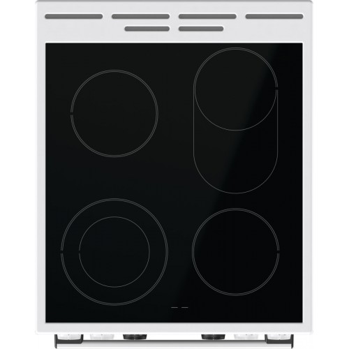 Плита Электрическая Gorenje GECS5C70WA белый/черный стеклокерамика (без крышки)