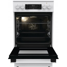 Плита Электрическая Gorenje GECS5C70WA белый/черный стеклокерамика (без крышки)