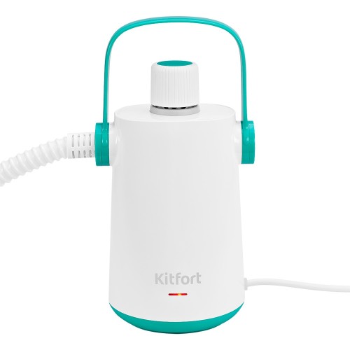 Пароочиститель ручной Kitfort КТ-9109-3 1000Вт белый/бирюзовый