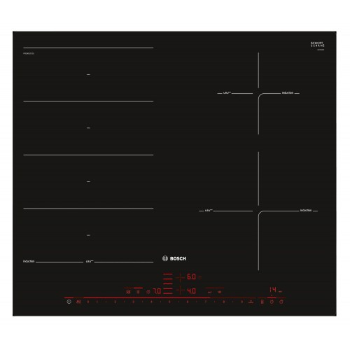 Индукционная варочная поверхность Bosch PXE601DC1E черный