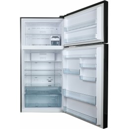 Холодильник Hitachi R-VG660PUC7-1 GBK 2-хкамерн. черный стекло инвертер
