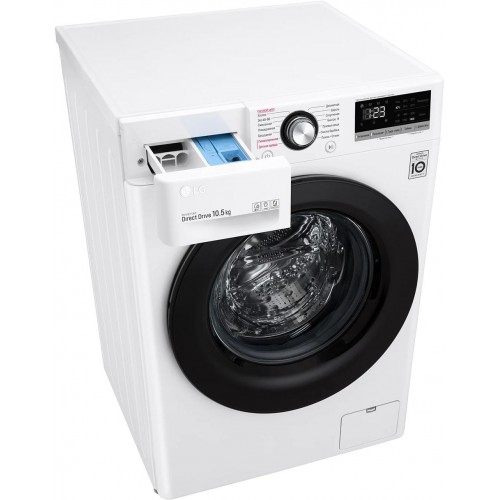 Стиральная машина LG TW4V3RS6W класс: A загр.фронтальная макс.:10.5кг белый инвертор