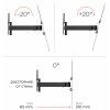 Кронштейн для телевизора Holder LCDS-5520-B черный 32"-55" макс.45кг настенный поворотно-выдвижной и наклонный