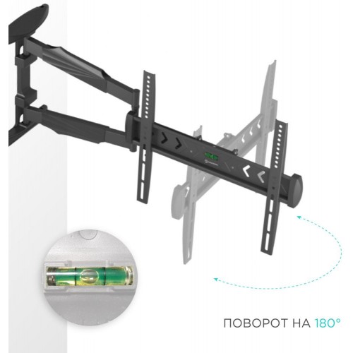 Кронштейн для телевизора Onkron NP47 черный 40-75 - настенный, поворотный и наклонный, макс. 35 кг