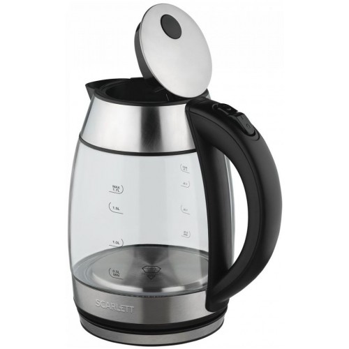Чайник электрический Scarlett SC-EK27G94 1.7л. 2200Вт нержавеющая сталь корпус: стекло/металл/пластик