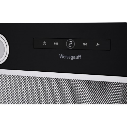 Вытяжка встраиваемая Weissgauff BOX 1200 BL черный управление: сенсорное (1 мотор)