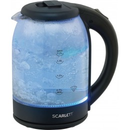 Чайник электрический Scarlett SC-EK27G90 1.7л. 1800Вт черный корпус: стекло
