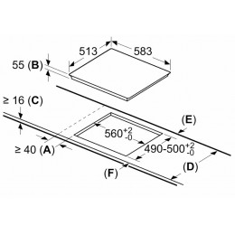 Индукционная варочная поверхность Bosch PUE64KBB5E черный