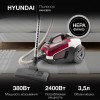 Пылесос Hyundai HYV-C3370 2400Вт белый/красный