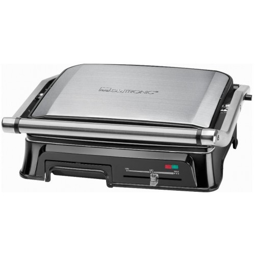 Электрогриль Clatronic KG 3571 2000Вт серебристый/черный