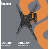 Кронштейн для телевизора Buro MF1 черный 13"-60" макс.25кг настенный поворот и наклон