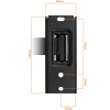 Кронштейн для телевизора Buro MF1 черный 13"-60" макс.25кг настенный поворот и наклон