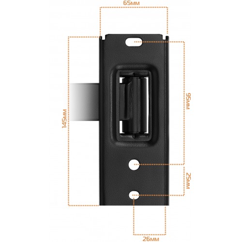 Кронштейн для телевизора Buro MF1 черный 13"-60" макс.25кг настенный поворот и наклон