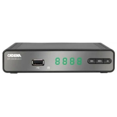 Ресивер DVB-T2 Cadena CDT-2351SB черный