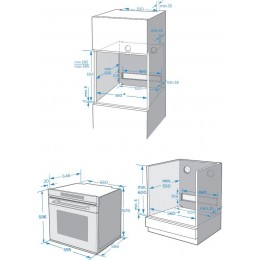 Духовой шкаф Электрический Weissgauff EOM 751 PDB Black Edition черный