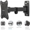 Кронштейн для телевизора Kromax CORBEL-2 черный 10"-32" макс.25кг настенный поворот и наклон