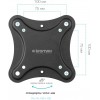 Кронштейн для телевизора Kromax CORBEL-2 черный 10"-32" макс.25кг настенный поворот и наклон